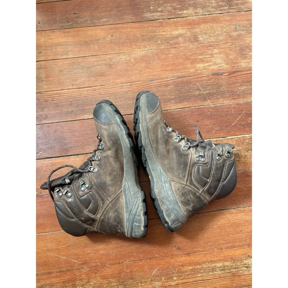 Vasque Men's Boots 9M GTX Hiking Brown Leather US Gore-Tex Vibram Vintage
